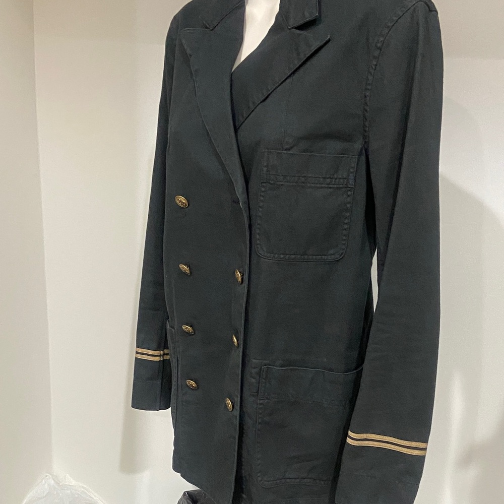 Polo by Ralph Lauren Black Blazer with Gold Accents